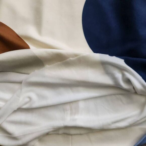 Akris Punto Shift Dress 12 Knit Geometric Abstract Polka Dot Sleeveless Ivory Ca - Picture 7 of 7